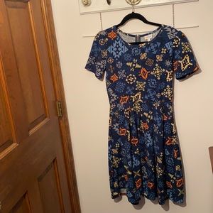 LulaRoe Amelia Dress size M. Tribal Print